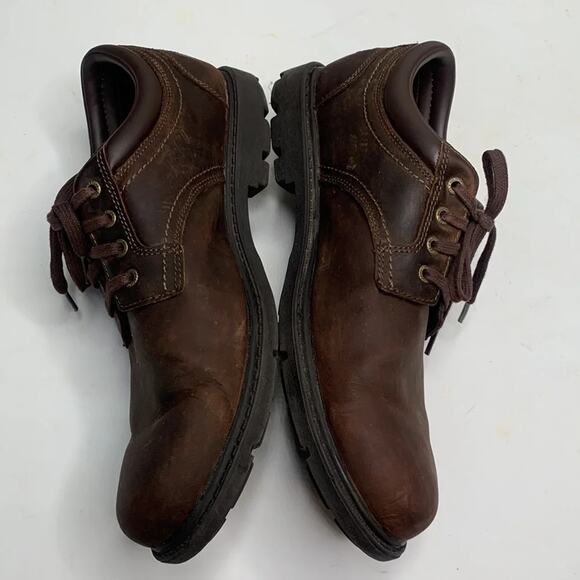 ROCKPORT Men’s Storm Surge Brown Leather Oxford Lace- up Shoe S-063 Sz 8 main image 6